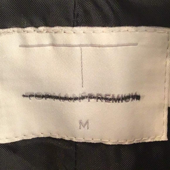 Top man premium oversized double breasted overcoat. Black color. Size M - Picture 2 of 7